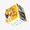 Kiwi Ho Ho Woof Cute Beagle Confetti-exploding Greetings Card -Merry Moments d9a97dc50e3f26d3be55065e1cec5df3
