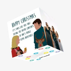 Bridget Jones' Fridge Contents Christmas Confetti-exploding Greetings Card