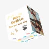 Merry Christmas From Your Purry Baby Paw Print Confetti-exploding Greetings Card -Merry Moments e6eac06e43aa25a13346aa476771baaf
