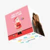 Drinking Santa Claus Christmas Confetti-exploding Greetings Card -Merry Moments ebe4bd4f8b90b8e966ee5f113aa71c64