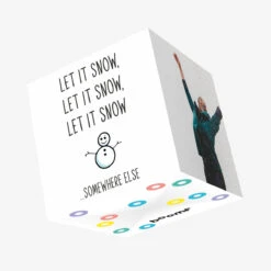 Let It Snow Somewhere Else Confetti-exploding Greetings Card