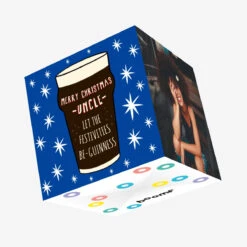 Let The Festivities Be-Guinness Uncle Christmas Confetti-exploding Greetings Card