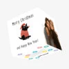 Merry Christmas And Happy New Year Funny Black Dog Confetti-exploding Greetings Card -Merry Moments fb84f7c9f8383e62a652582142a71580