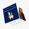 Cute Blue Themed Alpaca Merry Christmas Confetti-exploding Greetings Card -Merry Moments fc333ce762688fc1f9118486d7bb5664