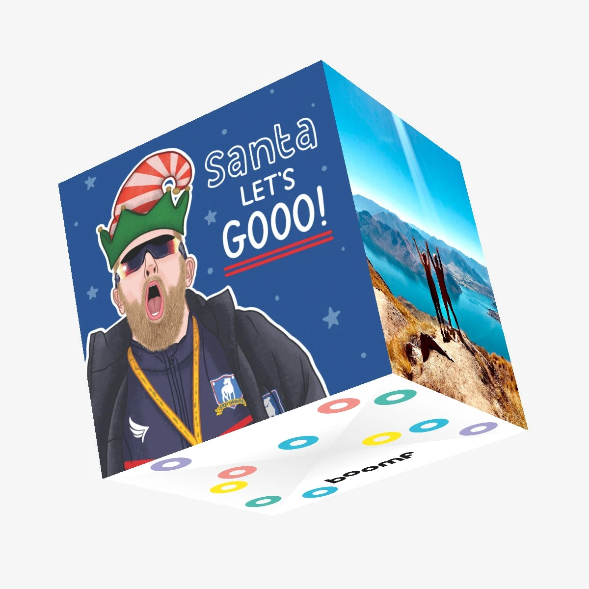 Santa Let’s GOOO Ted Lasso Christmas Confetti-exploding Greetings Card 3 Santa Let’s GOOO Ted Lasso Christmas Confetti-exploding Greetings Card