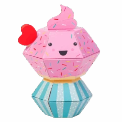 Cupcake 3D Pop-up Confetti Wild Card -Merry Moments wc cupcake