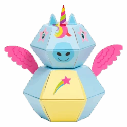 Rainbow Unicorn 3D Pop-up Confetti Wild Card 7 Rainbow Unicorn 3D Pop-up Confetti Wild Card -Merry Moments wc rainbow unicorn