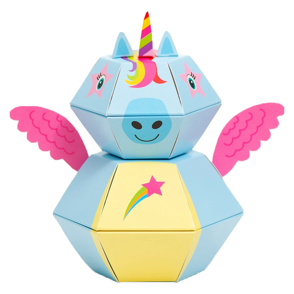 Rainbow Unicorn 3D Pop-up Confetti Wild Card 5 Rainbow Unicorn 3D Pop-up Confetti Wild Card - Image 3